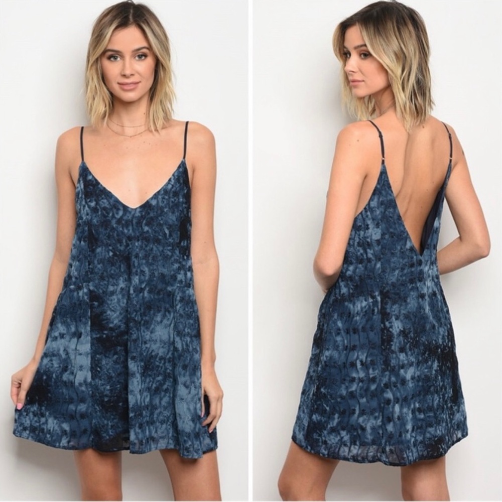 Honey Belle Embroidered V Neck Mini Dress